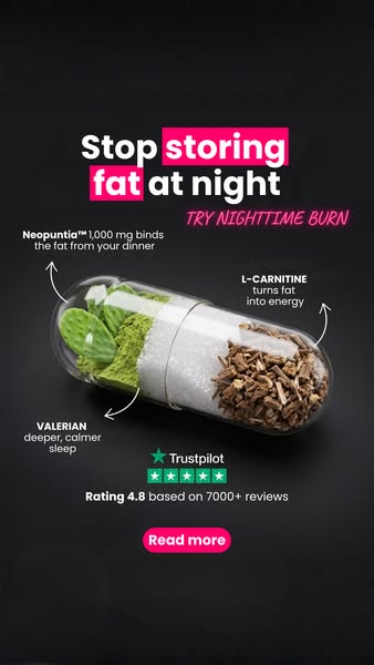 Boosts fat burning overnight