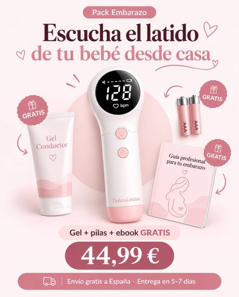 Doppler Dulce Latido | Escucha a tu bebé en casa