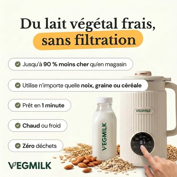 Le lait végétal maison qu’on ne filtre jamais.
