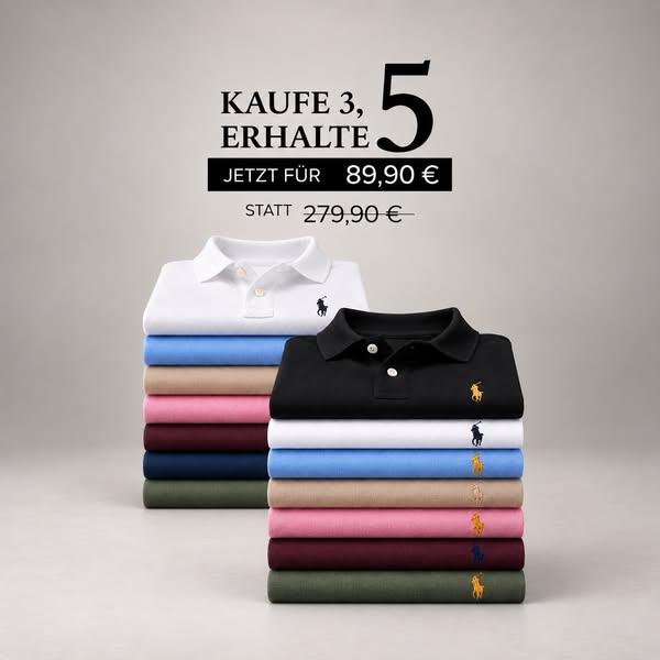 5 Premium Polo – nur 89,90€