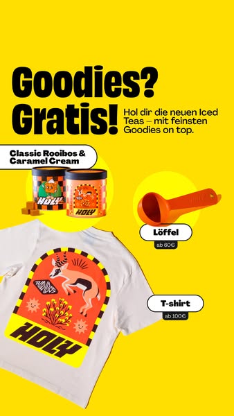 Hol dir 5€ Rabatt mit Code ‘HOLY’!