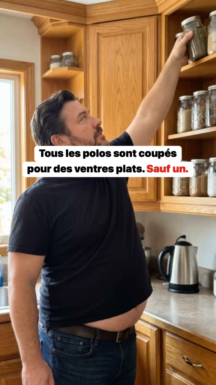 Le polo pour les hommes avec du ventre