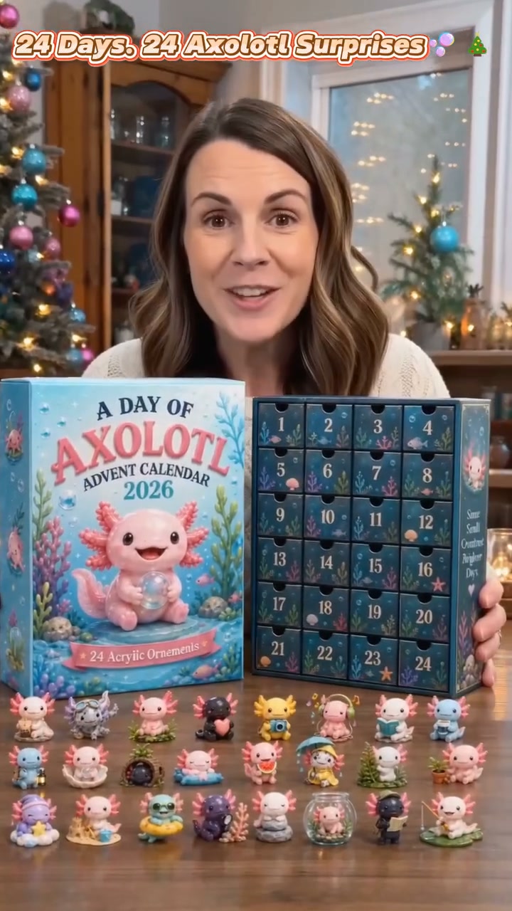 A Day Of Axolotl Advent Calendar | 24 Cute Axolotl Figurines