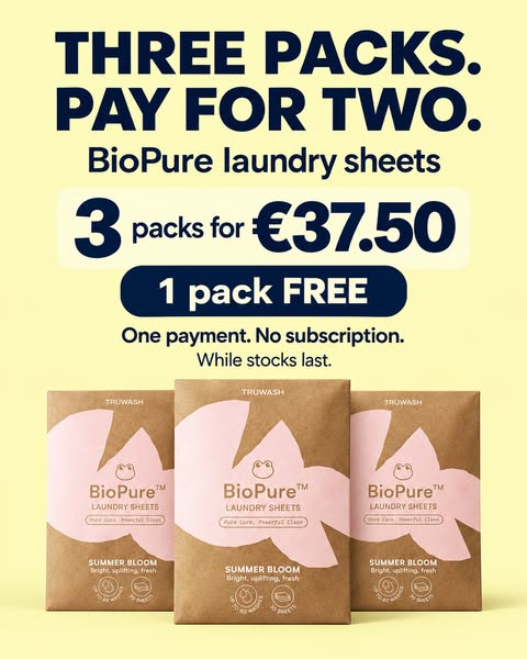 3 BioPure packs for €37.50