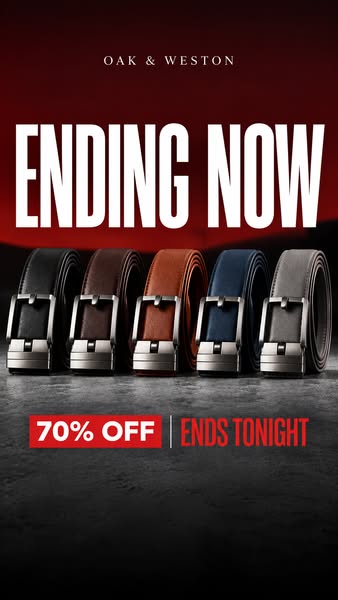 3 Belts for $99 Today