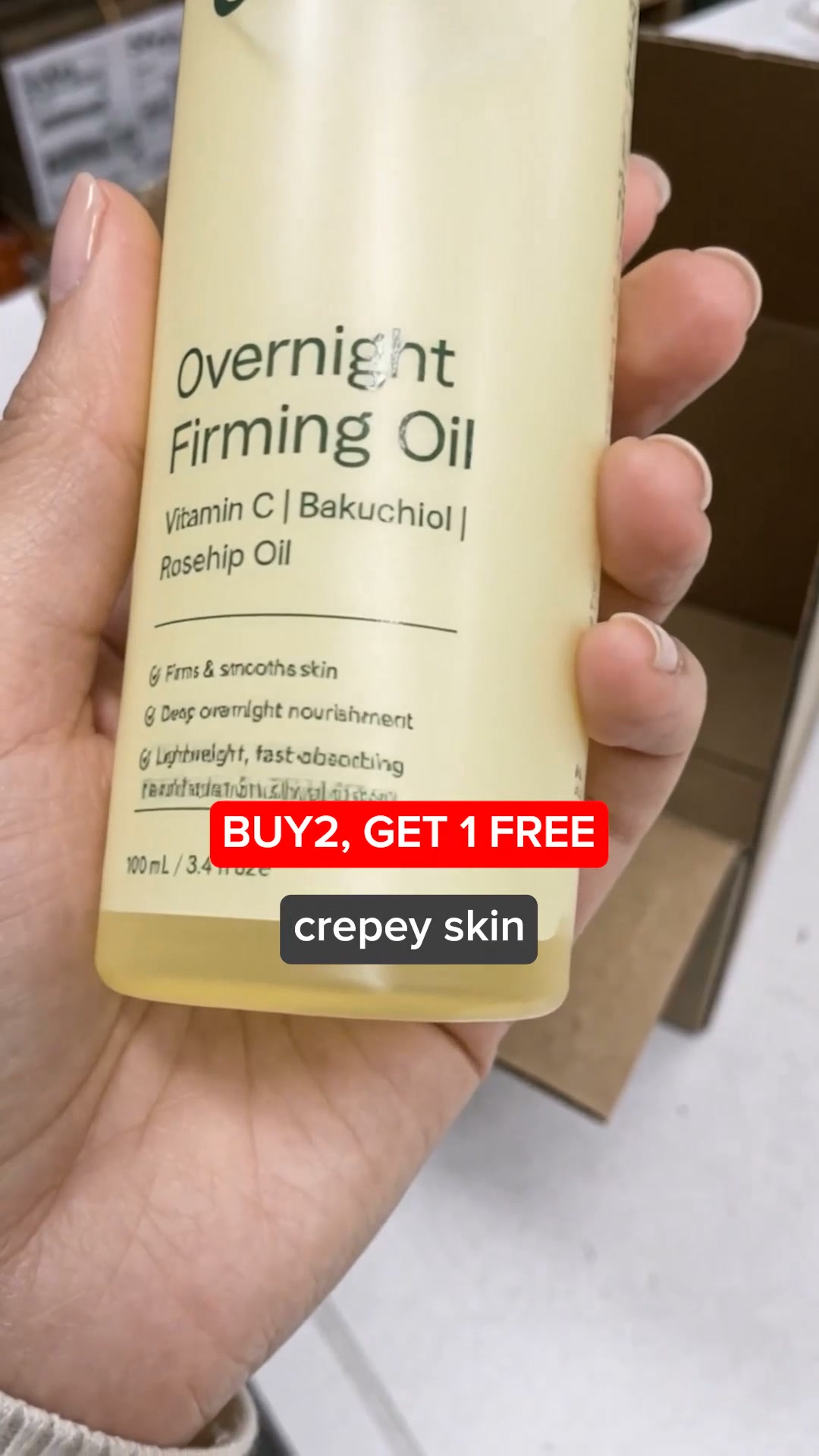 FINAL 200 BOTTLES. Overnight Firming Oil is almost sold out