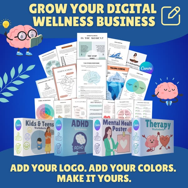 Editable Therapy Templates, Includes Master Resell Rights
