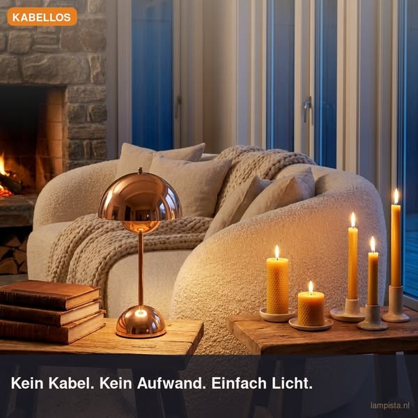 Licht, wo keine Steckdose ist? Marisol kabellose Touch-Tischlampe heute 50% Rabatt + kostenloser Versand