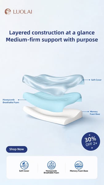 Ergonomic Pillow for Deeper Sleep