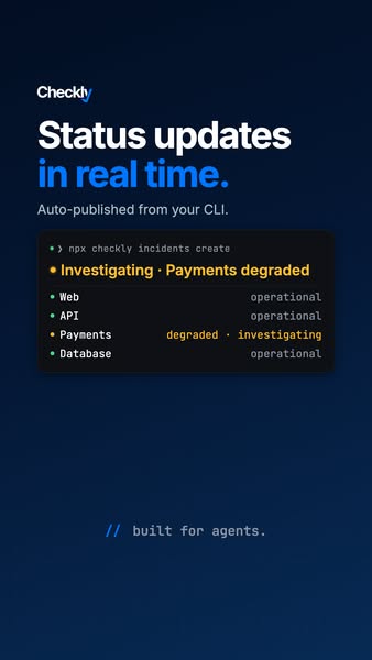 Public status, in your CLI.
