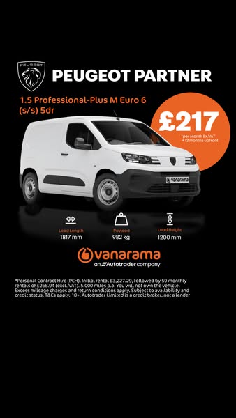 Our best value van deals