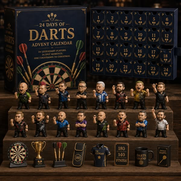 CHRISTMAS KICKOFF 49% OFF - 2026 Days of Darts Blind Box - 24‑Day Fest