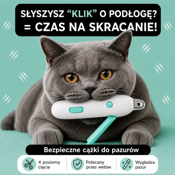Koniec stresu przy obcinaniu pazurów!