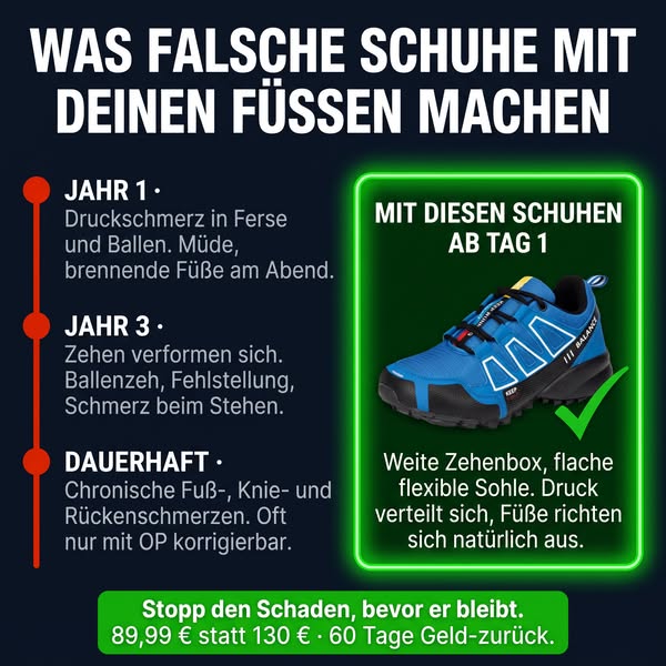 Sorgenfrei laufen, den ganzen Tag
