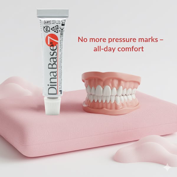 7-day hold for your dentures – not just another adhesive.