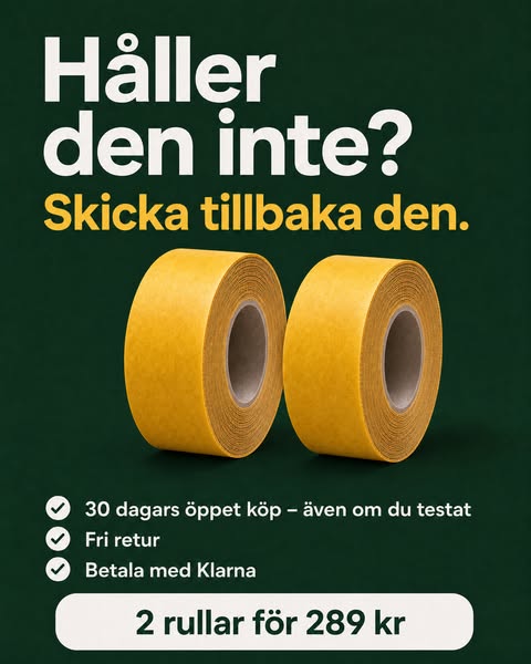 Håller den inte? Pengarna tillbaka