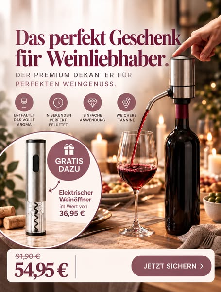 Air & Aroma | Elektrischer Dekanter + Geschenk
