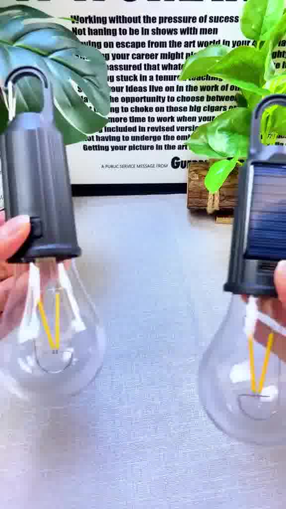 Solar Tent Lights USB Rechargeable Led Camping Lantern