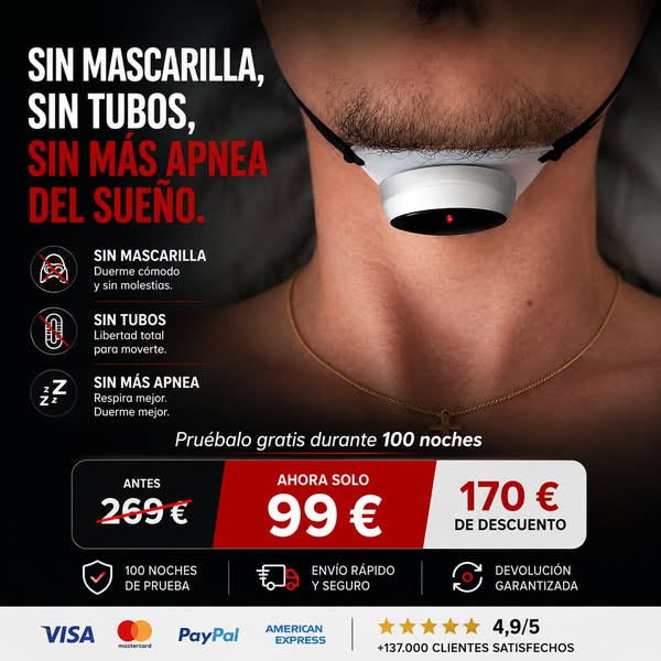Soluciona la apnea del sueño y los ronquidos de raíz