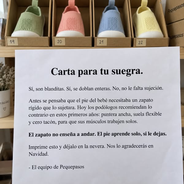 Eso no le sujeta el pie, dicen