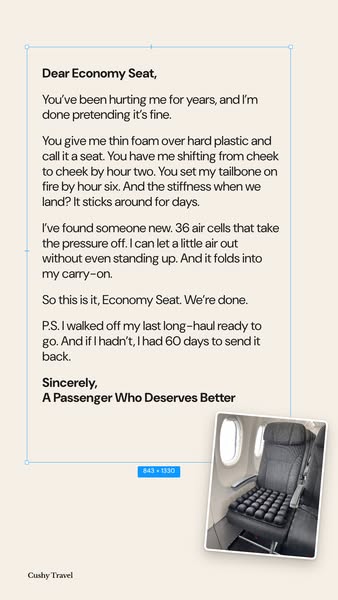 The Perfect Travel Seat Cushion