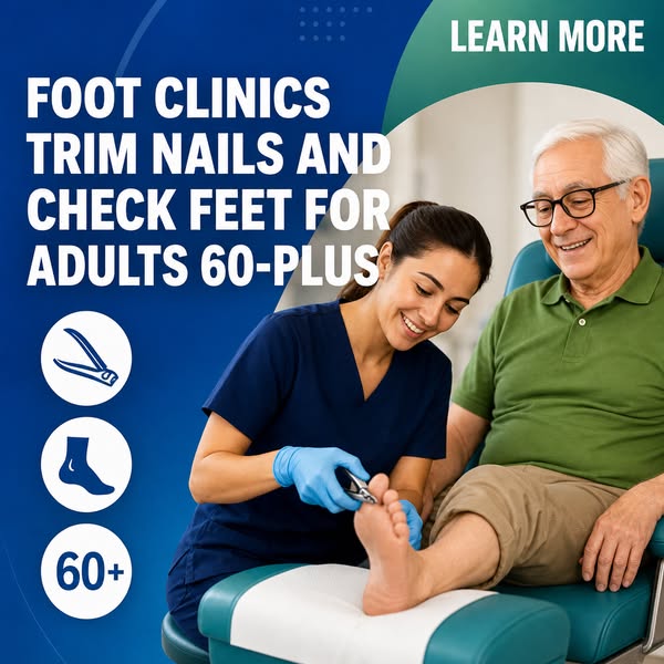 Foot Clinics Trim Nails And Check Feet For Adults 60-Plus