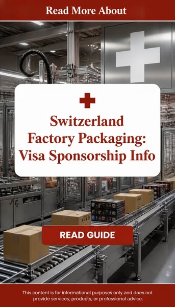 Switzerland Factory Packaging: Visa Sponsorship Info
