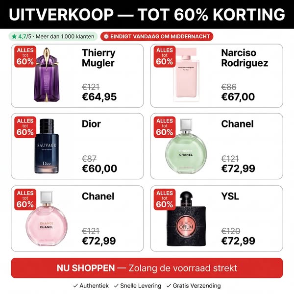 Wat kost jouw geur bij ons?