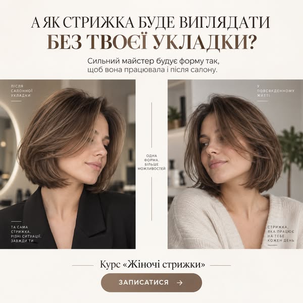 Онлайн-курсу по стрижкам