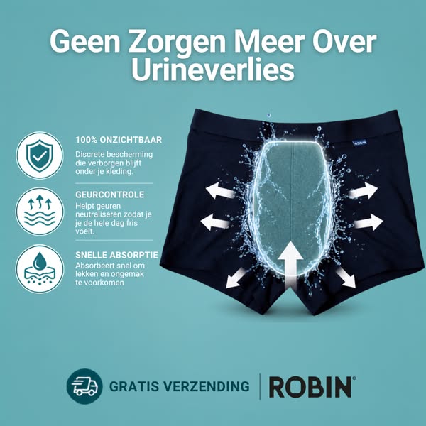 Incontinentie Ondergoed voor Heren - Wasbaar