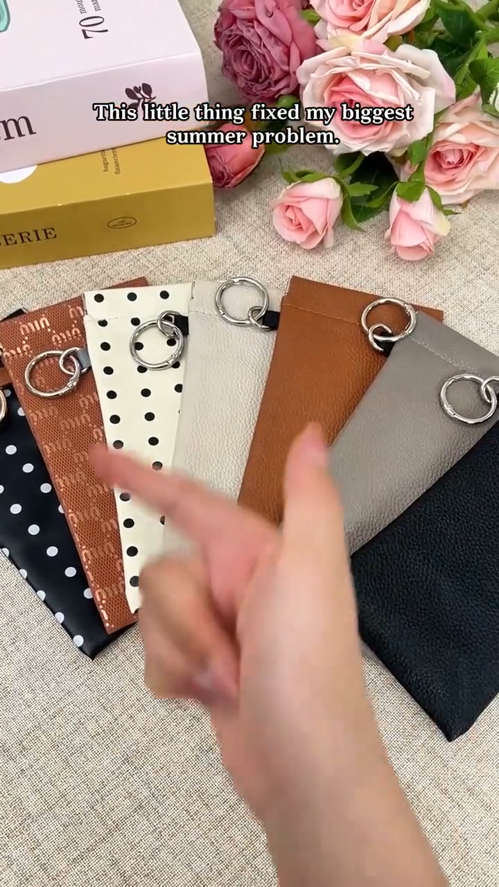 Soft PU Leather Sunglasses Pouch Elastic Opening Eyeglasses Bag