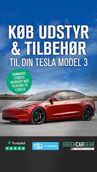 Udstyr & tilbehør til Model 3
