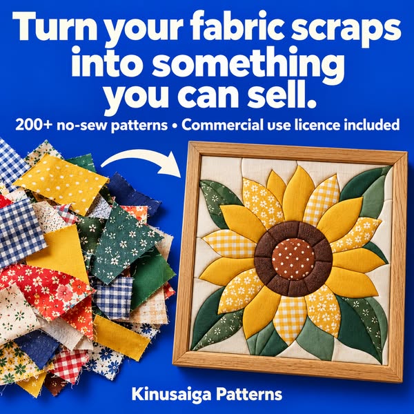 Turn Your Fabric Scraps Into Sellable Art