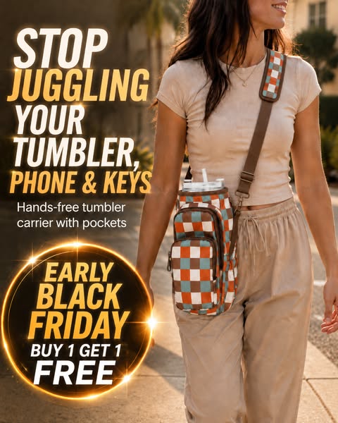 The Tumbler Sling That Ends the Car-Door Juggle