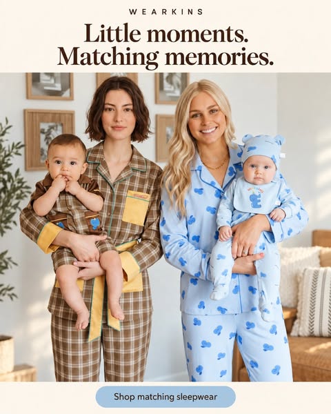 Family matching pajamas set