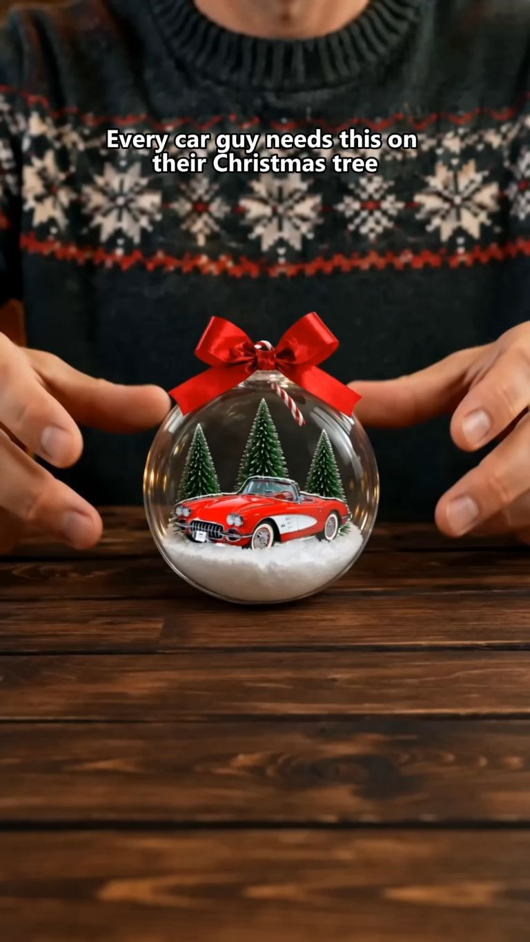 Custom Car Snow Globe Ornament