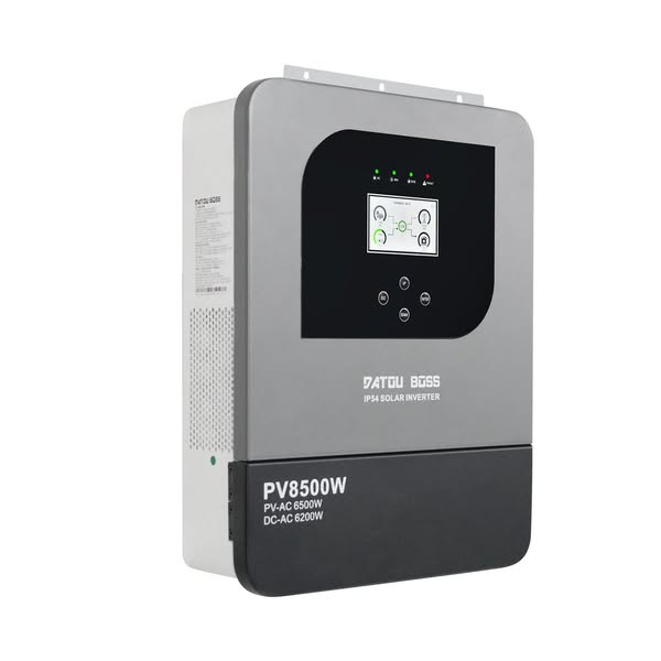 DATOUBOSS 6200W Solar Hybrid Inverter 48V to 230V, 120A MPPT, 8500W PV Input, Battery-Free Operation, IP54 Protection, BMS System