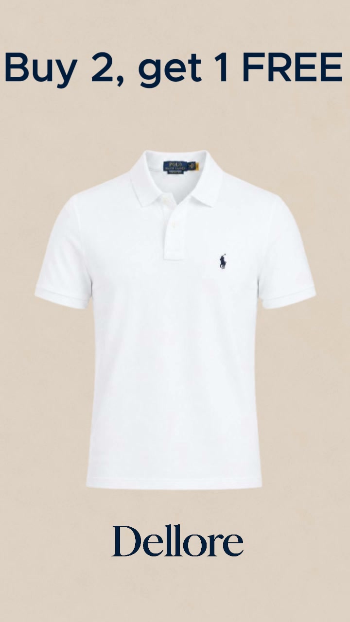 Buy 2 Polos, Get 1 FREE
