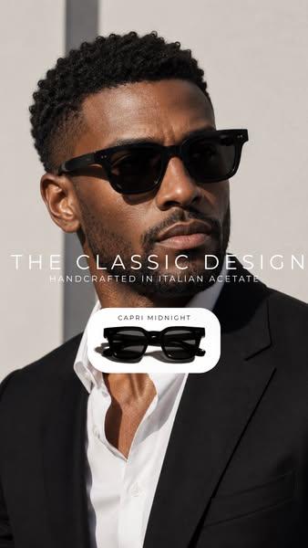 Step into confidence with our handcrafted acetate frames, designed to stand out.