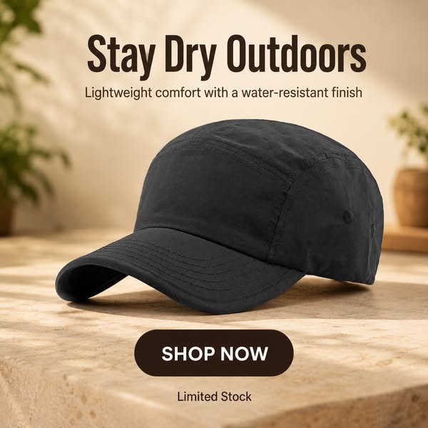 Quick-Dry Water-Resistant Baseball Cap for Outdoor...