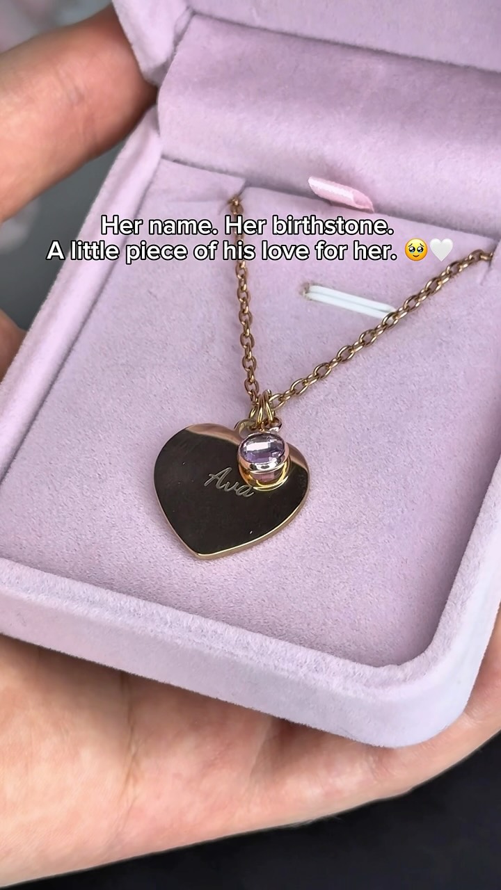 Your Birthstone W/ Custom Engraving