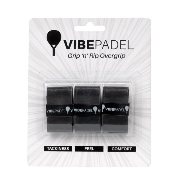 Vibe Padel Overgrip | Black (3 Grips)