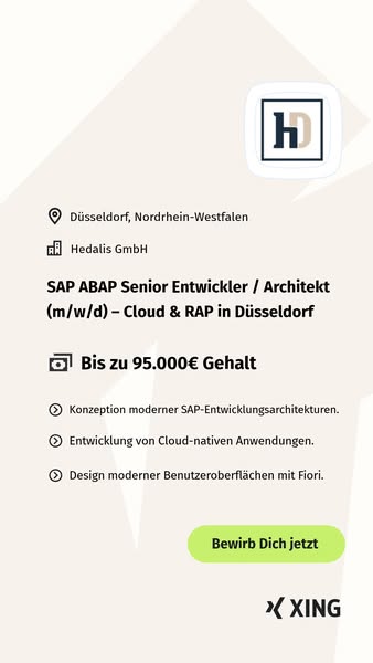 Nur wenige Klicks zum neuen Job