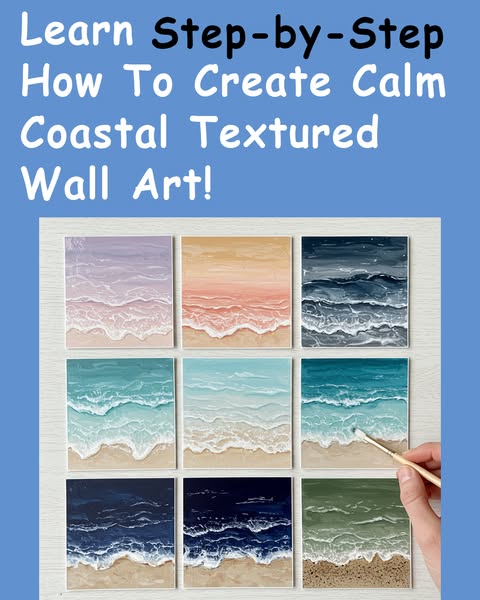 NEW: Coastal Textured Art Class