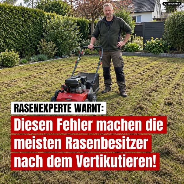 Nach dem Vertikutieren richtig nachbehandeln!