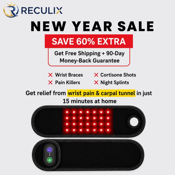 SALE IS LIVE! Up to 60% OFF on TheraWrap's red light wrist therapy!