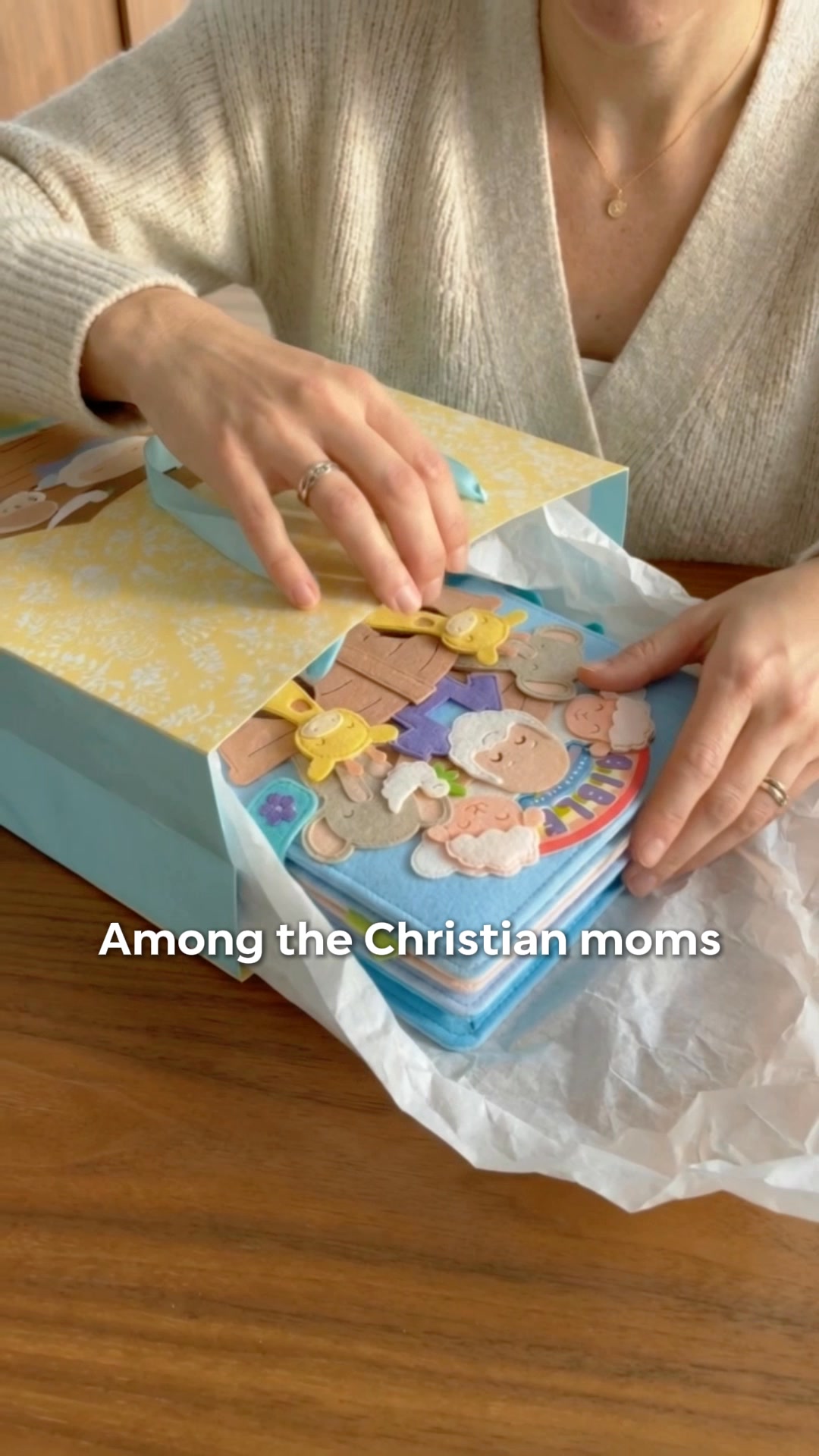 Bible Quiet Book Gift for Christian Families Handmade Educational Faith Based Learning Fine Motor Skills