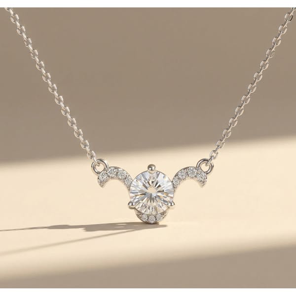 Moissanite Zodiac Necklace