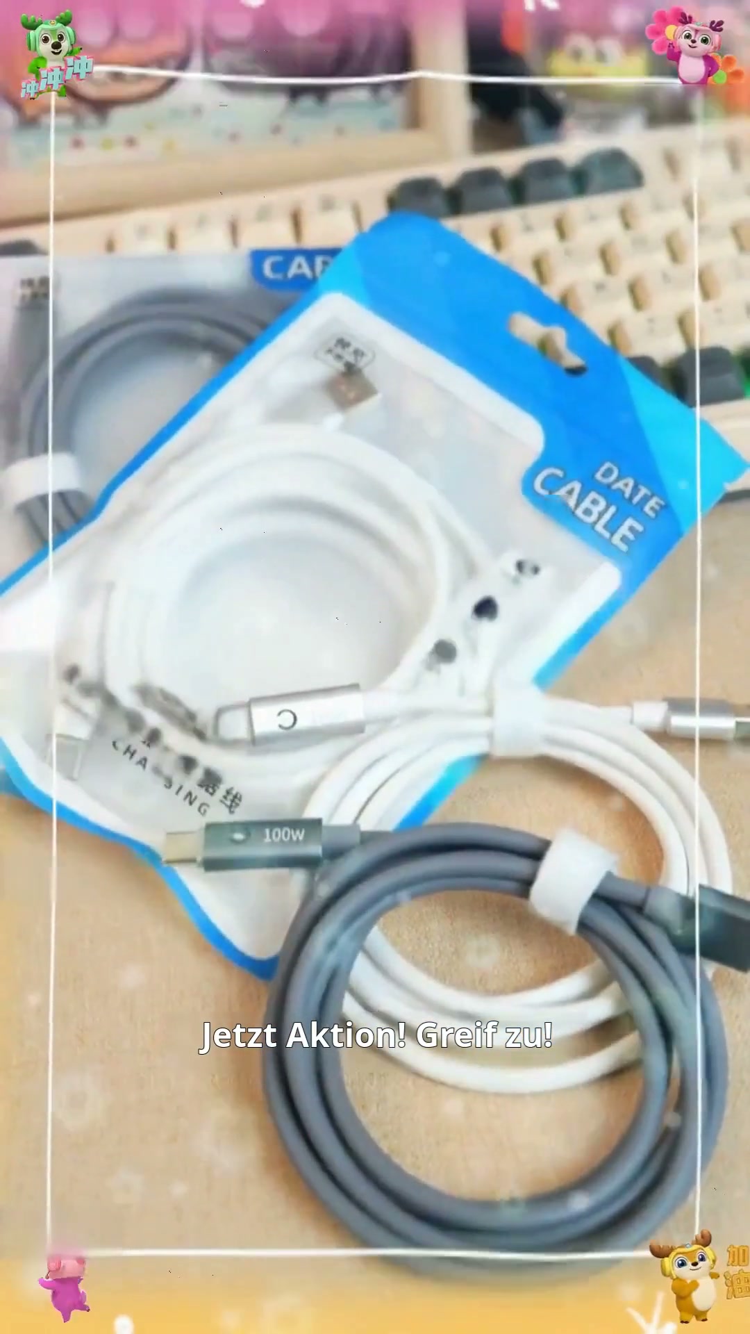 USB-C auf USB-C Schnellladekabel