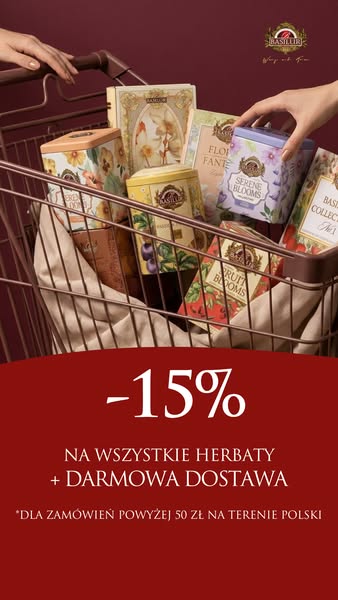 15% NA WSZYSTKO w Basilur!